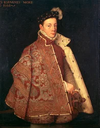 Don Carlosin, Asturian prinssin muotokuva (öljy kankaalle)