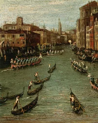 Historiallinen regatta: Gondolit Grand Canalilla