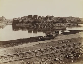 Philae, näkymä Niilin itärannalle, luoteeseen