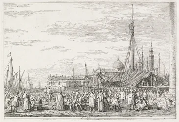 Näkymät: The Market on the Molo, 1735-1746.