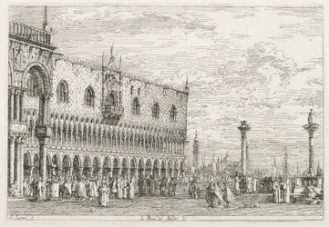 Näkymät: Venetsian julistuksen kivi, 1735-1746.