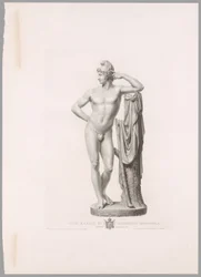 Pariisi nojaa puunrunkoon, etunäkymä, Oeuvre de Canovasta (Oeuvre de Canova)