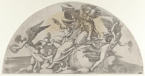 Jumala istuu maailmassa, 1540-45.