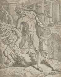Herkules ja Cacus, 1540-45.