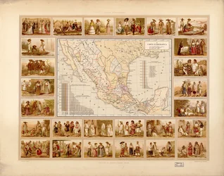 Meksikon yhdysvaltojen maalauksellinen ja historiallinen atlas. LOC 2008621671-5