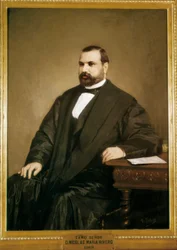 Espanjalaisen poliitikon ja demokraattisen puolueen johtajan Nicolás María Riveron (1814-1878) muotokuva