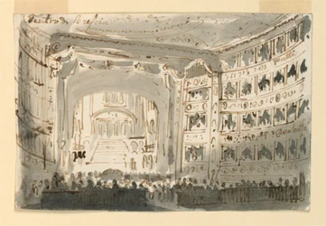 Brescian teatterin sisätilat