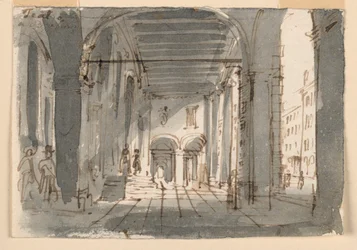 Portico Brescian teatterin sisäänkäynnissä