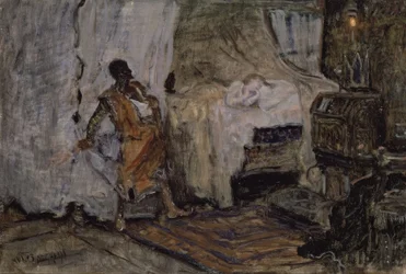 Luonnos Othellosta ja Desdemonasta