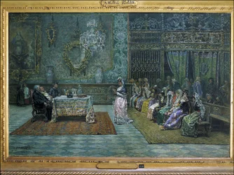 Granadan pappilan opinkatsaus, 1800-luvun loppupuoli (öljy)