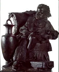 Prinssi Oddonen muistomerkki Eugenio Maria di Savoia (1846-1866) (Montferratin herttuan prinssi Oddonen muistomerkki) Antonio Orazio Quinzion (1856-1928) pronssiveistos 1891 Dim 91x61x95 cm Genes, Galleria Moderna 41x61x95 cm