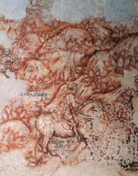 Sinopia (alamaalaus), yksityiskohta (fresko)