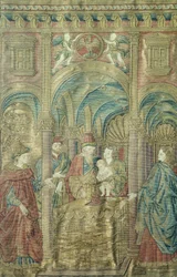 Antonio del Pollaiuolo (noin 1431-1498) Johannes Kastajan ympärileikkaus, kirjailtuja liivit