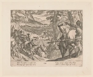 Aleksanteri Suuren armeija ympäröi vihollisen joukot tulella Aleksanteri Suuren teot (sarjan nimi) Alexandri magni praecipvae res gestae (sarjan nimi)
