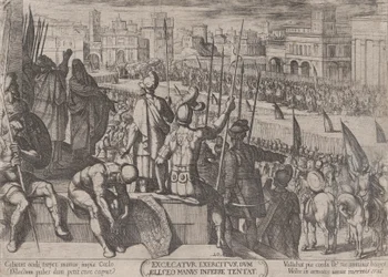 Levy 20: Elisa toi sokaistun Syyrian armeijan Israelin kuninkaan luo, alkaen..., n. 1590-n. 1610.