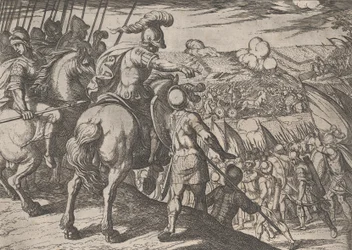 Levy 5: Aleksanteri ohjaa taistelua, Aleksanteri Suuren teoista, 1608,