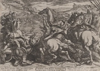 Levy 6: Israelilaiset, jotka kanaanilaiset voittivat Mooseksen tottelemattomuuden vuoksi..., n. 1590-n. 1610.