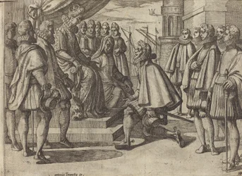 Espanjan herttua ennen Itävallan Margaretta [verso]