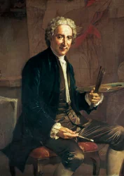Antoni VILADOMAT i MANALTin (1678-1755), espanjalaisen taidemaalarin muotokuva