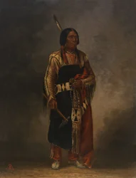 Mak-phe-ah-luta punainen pilvi, n. 1887.