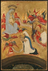 Santa Francesca Romana pitelee Kristus-lapsia, n. 1445.