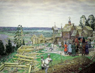 Moskovan Kremlin perustaminen, 1156