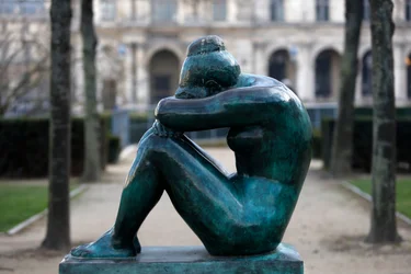 Tuileries Garden, Aristide Maillol, Yö, Pariisi, Ranska (kuva)