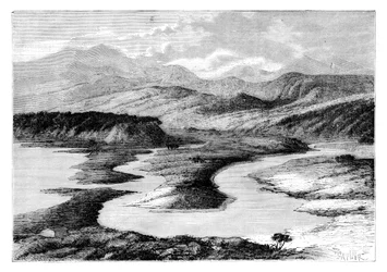 Duin laakso, Sahalin, Venäjä, 1895.