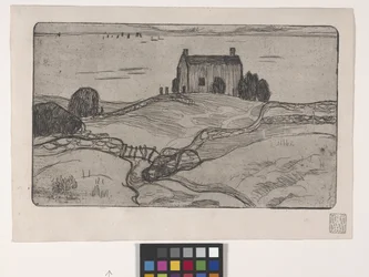 La Maison Du Pendu (hirtettyjen miehen talo) (etsaus)