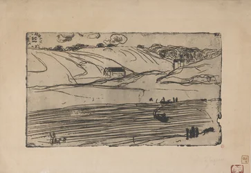 La Peche (kalastus) 1893 (etsaus ja ruletti)