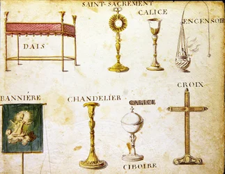 Kuvitukset lähteestä "A French Alphabet Book of 1814", julkaisija Charles Plante Fine Arts.