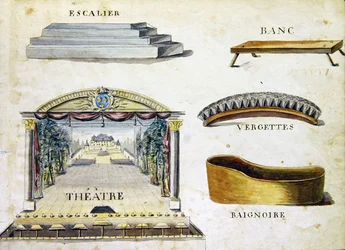 Kuvitukset lähteestä "A French Alphabet Book of 1814", julkaisija Charles Plante Fine Arts.