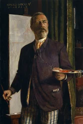 Omakuva studiossa, 1893.