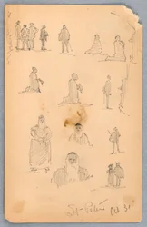 Figuuriluonnoksia Pyhän Pietarin luona