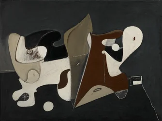Nighttime, Enigma and Nostalgia, c.1933-34 (óleo sobre tela montado em painel) finlandês