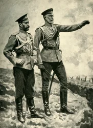 Muutokset Venäjän komennossa, syyskuu, 1915. Ensimmäinen maailmansota, c1920.