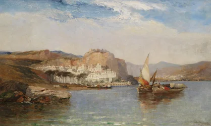 Lähellä Amalfia, Salernonlahti, Italia, 1877
