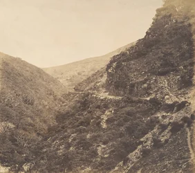 On the Road to Watersmeet, lähellä Lyntonia, North Devonissa, 1856.