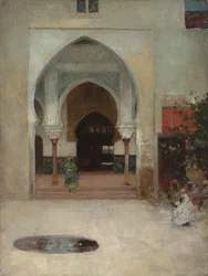 Tutkimus "Seragion ovella", c. 1890