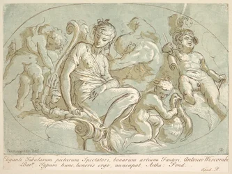 Venus Putin ympäröimänä, n. 1735.