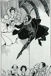 Grand Pas de Deux, kuvitus teoksesta "The Ingoldsby Legends, or Mirth and Marvels", kirjoittanut Thomas Ingoldsby