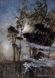 Arthur RACKHAMin (1867-1939) kuvitus William SHAKESPEAREN kesäyön unelmaan