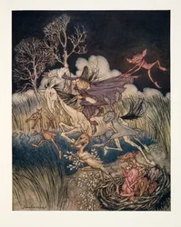 The Nightmare, hänen koko yhdeksänkertainen?, The Legend of Sleepy Hollow, kirjoittanut Washington Irving (1783 - 1859), pub. 1928