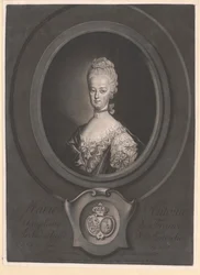Itävallan arkkiherttuatar Marie Antoinette (tuloste)