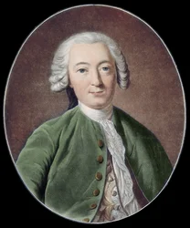 CLAUDE ADRIEN HELVETIUS. Englantilainen filosofi (kaiverrus)