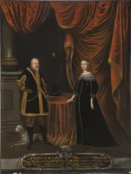 Jean Georges I Saksin ja Madeleine Sibylle de Preussin (öljy kankaalle)