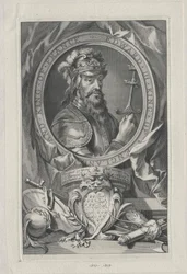 Englannin kuningas Edward III (painettu)