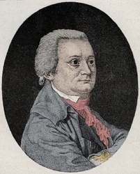Muotokuva August Wilhelm Iffland, saksalainen näyttelijä ja näytelmäkirjailija -