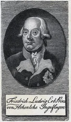Frederic-Louisin muotokuva by Hohenlohe-Ingelfingen