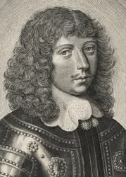 Muotokuva Gaspard III de Colignysta, Chatillonin herttuan - 1584-1646 (kaiverrus)